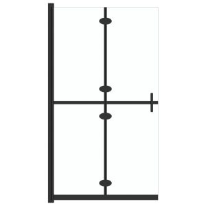 Perete de duș walk-in pliabil 80×190 cm sticlă ESG transparentă