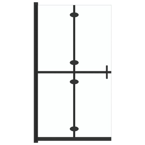 Perete de duș walk-in pliabil 80×190 cm sticlă ESG transparentă