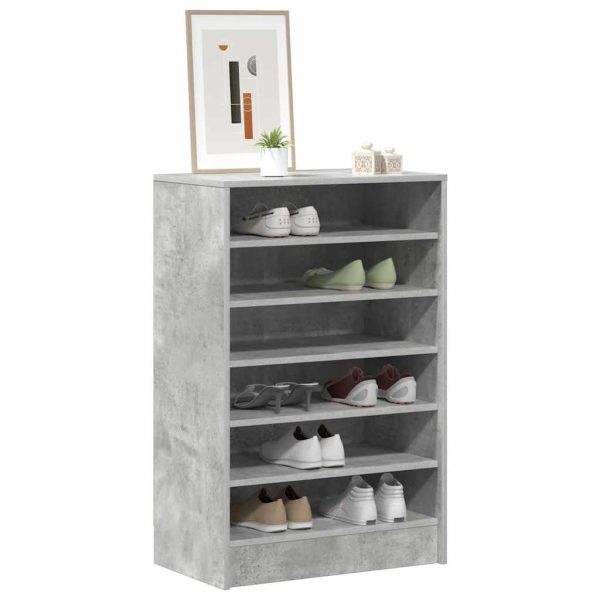 Pantofar, gri beton, 60x35x92 cm, PAL