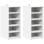 Pantofare, 2 buc., alb, 31,5x35x70 cm, PAL