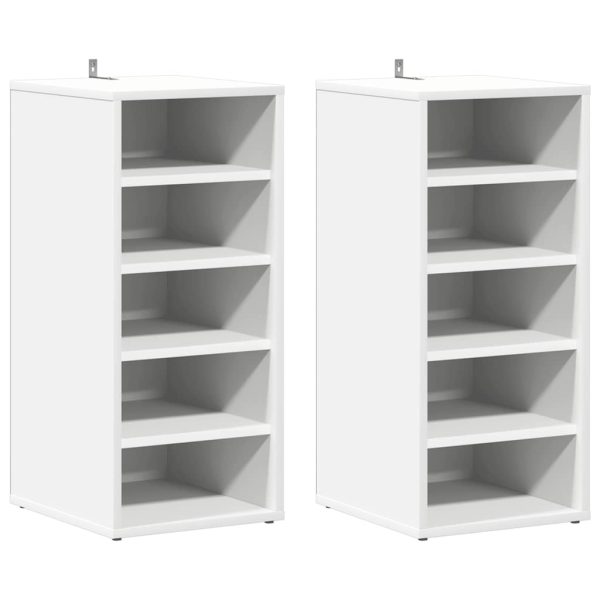 Pantofare, 2 buc., alb, 31,5x35x70 cm, PAL