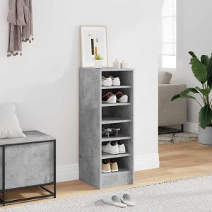 Pantofar, gri beton, 31,5x35x90 cm, PAL