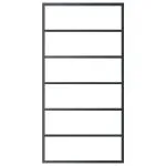 Ușă glisantă cu set feronerie, 102×205 cm, sticlă ESG/aluminiu