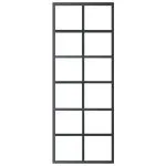 Ușă glisantă cu set feronerie, 76×205 cm, sticlă ESG/aluminiu