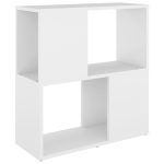 Bibliotecă, alb, 60 x 24 x 63 cm, PAL