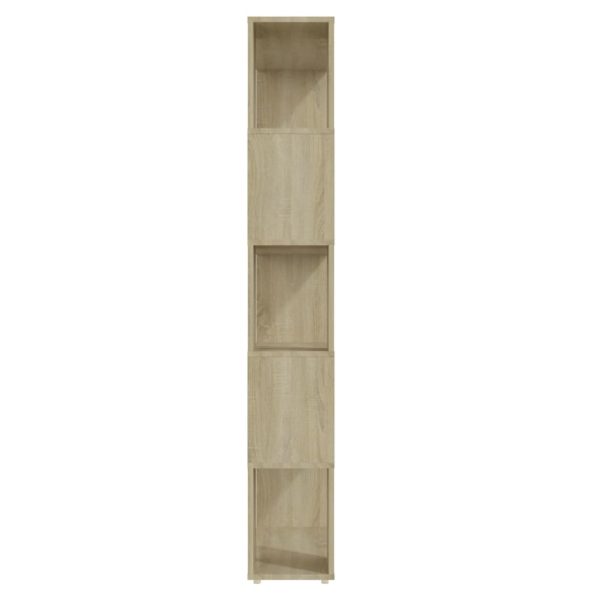 Bibliotecă/Separator cameră, stejar Sonoma, 80x24x155 cm, PAL