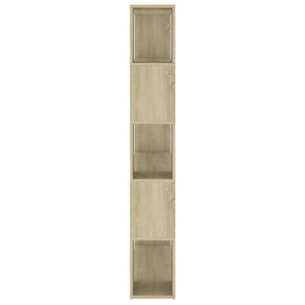 Bibliotecă/Separator cameră, stejar sonoma, 100x24x155 cm PAL