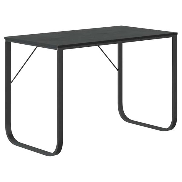 Birou de computer, alb, 110x60x73 cm, lemn prelucrat