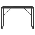 Birou de computer, alb, 110x60x73 cm, lemn prelucrat