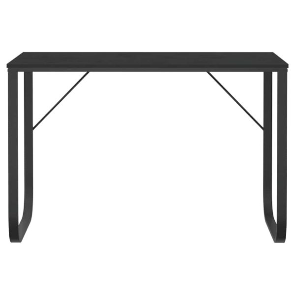 Birou de computer, alb, 110x60x73 cm, lemn prelucrat