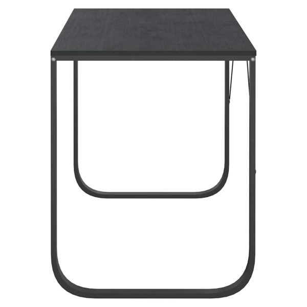 Birou de computer, alb, 110x60x73 cm, lemn prelucrat
