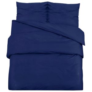 Set cu husă de pilotă, bleumarin, 220×240 cm, bumbac