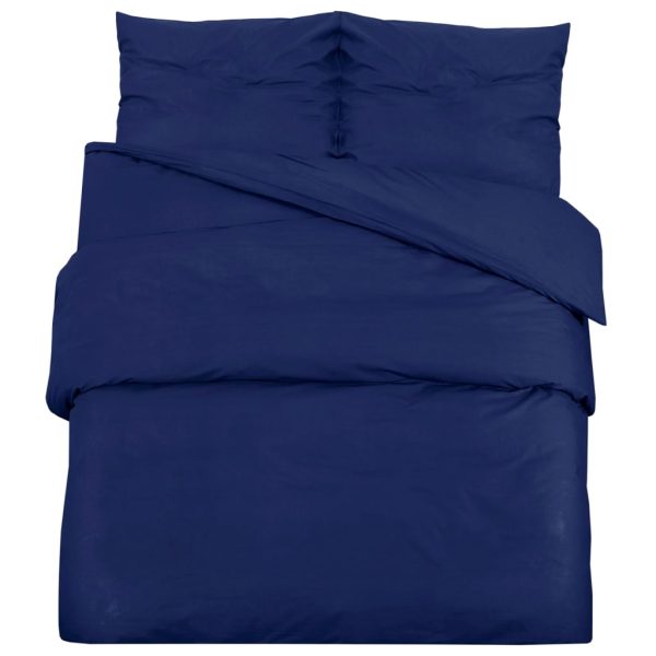 Set cu husă de pilotă, bleumarin, 155×220 cm, bumbac