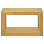 Dulap de baie suspendat, 60x45x35 cm, lemn masiv de tec