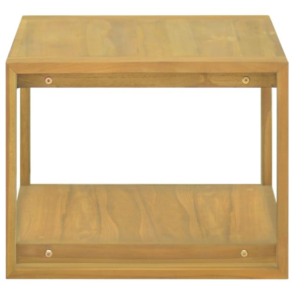 Dulap de baie suspendat, 60x45x35 cm, lemn masiv de tec