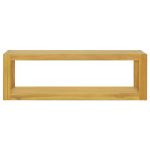 Dulap de baie suspendat, 110x45x35 cm, lemn masiv de tec