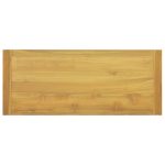 Dulap de baie suspendat, 110x45x35 cm, lemn masiv de tec