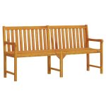 Bancă de grădină, 180 cm, lemn masiv de acacia