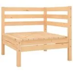 Set mobilier de grădină, 10 piese, lemn masiv de pin