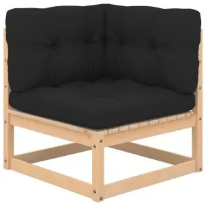 Set mobilier grădină cu perne, 9 piese, lemn masiv de pin