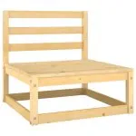 Set mobilier grădină cu perne, 9 piese, lemn masiv de pin