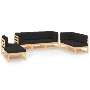 Set mobilier de grădină cu perne