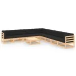 Set mobilier grădină cu perne antracit 10 piese lemn masiv pin