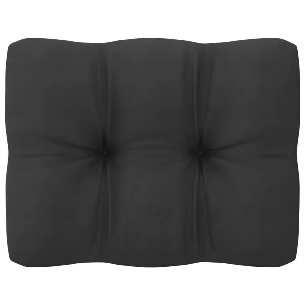 Set mobilier grădină cu perne antracit, 11 piese lemn masiv pin