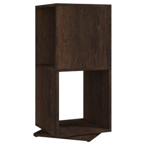 Dulap rotativ, stejar afumat 34,5×34,5×75,5 cm, lemn prelucrat