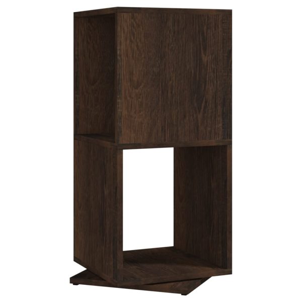 Dulap rotativ, stejar afumat 34,5×34,5×75,5 cm, lemn prelucrat