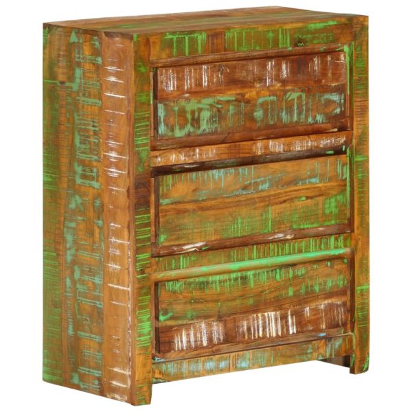 338437 Dulap/sertar multicolor 60x33x75 cm lemn masiv reciclat