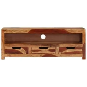 Comodă TV, 110x30x40 cm, lemn masiv de acacia