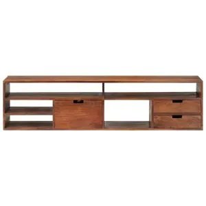 Comodă TV, 140x30x35 cm, lemn masiv de acacia