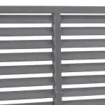 Gard tip oblon, gri, 180×180 cm, WPC