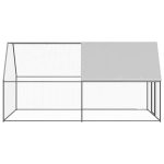 Coteț de exterior pentru păsări, 2x4x2 m, oțel zincat