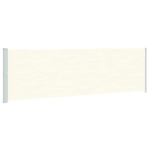 Copertină laterală retractabilă de terasă, crem, 180×600 cm