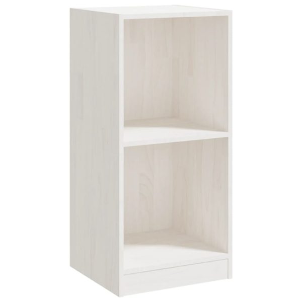 Dulap lateral, alb, 35,5×33,5×76 cm, lemn masiv de pin