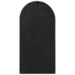 Oglindă,negru, 90×45 cm,fier, pentru utilizare în interior