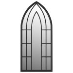 Oglindă,negru, 70×30 cm,fier, pentru utilizare în interior