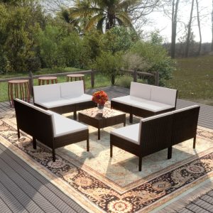 Set mobilier de grădină cu perne