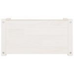 Jardinieră de grădină, alb, 60x31x31 cm, lemn masiv de pin