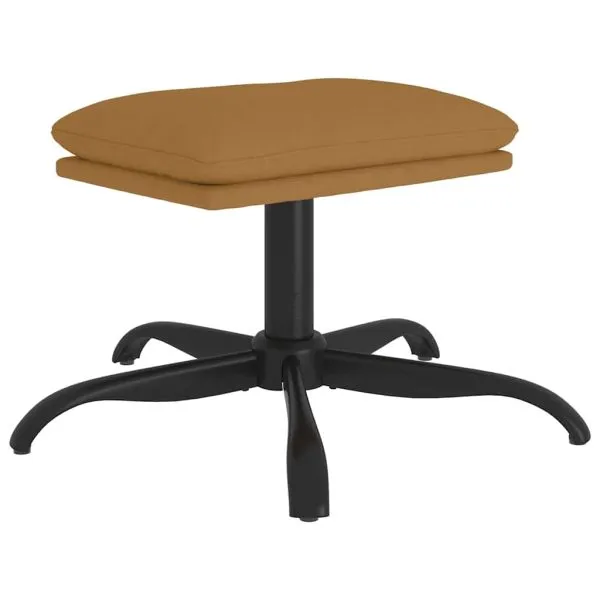 Taburet, maro, 60x60x36 cm, catifea