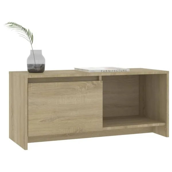Comodă TV, stejar sonoma, 90x35x40 cm, PAL