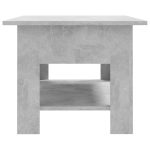 Măsuță de cafea, gri beton, 102x55x42 cm, lemn prelucrat