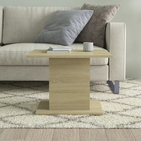 Măsuță de cafea, stejar sonoma, 55,5×55,5×40 cm, lemn compozit