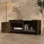 Comodă TV, stejar afumat, 90x35x40 cm, PAL