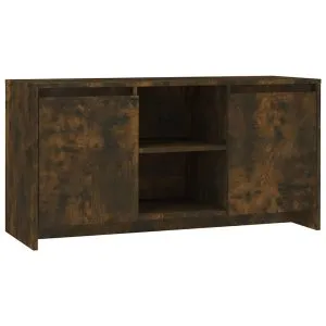 Comodă TV, stejar fumuriu, 102×37,5×52,5 cm, lemn prelucrat