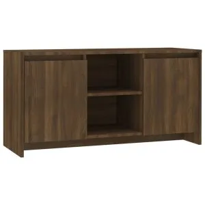 Comodă TV, stejar maro, 102×37,5×52,5 cm, PAL