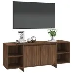 Comodă TV, stejar maro, 130x35x50 cm, PAL