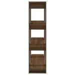 Bibliotecă/Separator cameră, stejar maro, 100x30x123,5 cm